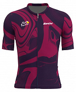 Веломайка Santini Bordeaux Jersey / Бордовый-Фиолетовый (L)