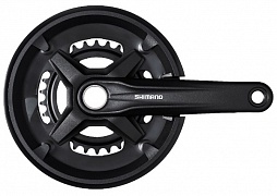 Система Shimano MT210 175 мм 2x9 ск. инт.вал. 46/30 с защитой черная