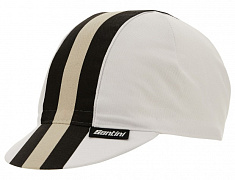 Велокепка Santini Bengal Cycling Cap / Белый-Черный