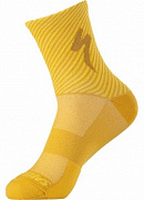 Носки Specialized Soft Air Mid Logo Brassy Yellow/Golden Yellow Stripe M